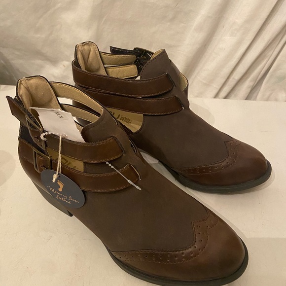 Jambu brown leather ankle boots NWT - Picture 8 of 8